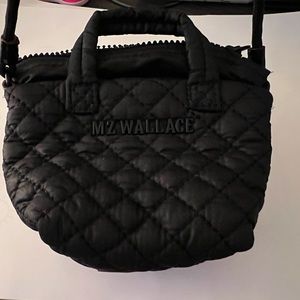 MZ WALLACE Tiny Metro Tote Crossbody in black